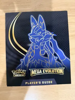 Pokemon TCG Mega Evolution Players Guide Book Mega Lucario 2025 - Image 1