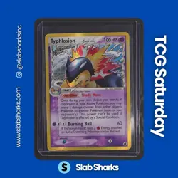 2006 POKEMON EX DRAGON FRONTIERS #12/101 TYPHLOSION HOLO RARE - Image 1