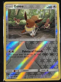 Pokemon - Eevee 105/156 - Ultra Prism Reverse Holo - NM - Image 1