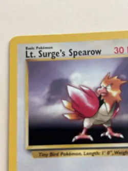 Pokemon TCG Lt. Surge's Spearow Gym Heroes Basic-Uncommon 30 HP 52/132 - Image 4