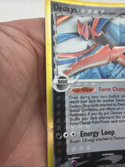 2006 Pokemon EX Holon Phantoms 3/110 Deoxys Delta Species Holo Rare MP/HP - Image 2