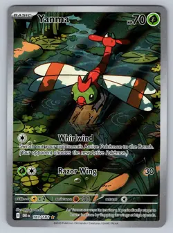 Yanma 183/182 Illustration Rare Destined Rivals Pokemon NM - Image 1