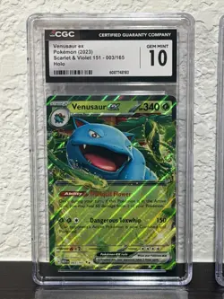 Pokemon 151 Venusaur ex 003/165 English and Japanese CGC 10 Gem Mint - Image 2