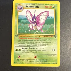 Pokemon TCG Venomoth 1st Edition Jungle non holo Rare 29/64 - Image 1