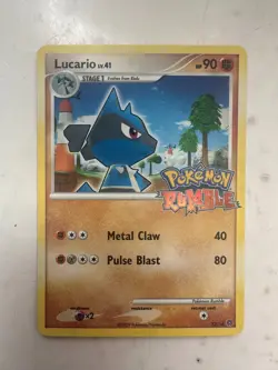 2009 Pokemon Pokemon Rumble Lucario 12/16 LP - Image 1