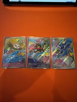 Pokemon First Partner Illustration Collection Series 1 Promos Set 43-45 Piplup - Image 1