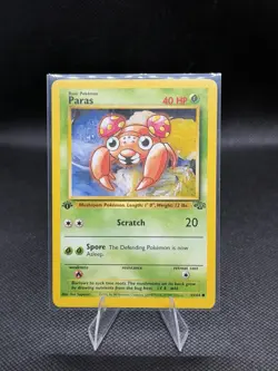 Pokemon TCG Jungle Paras #59/64 1st Edition Common Vintage 1999 LP Condition - Image 1