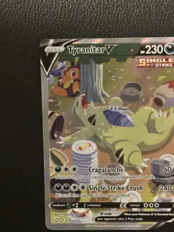 2021 Pokemon Tyranitar V 155/163 Battle Styles #155 - Image 2