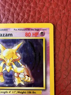 Alakazam 1/102 Base Set Holo Rare 1999 Pokemon TCG 80 HP WOTC English - Image 4