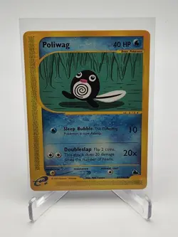 2003 Pokemon Poliwag Skyridge E-Reader 87/144 Common LP TCG Nintendo WOTC - Image 1