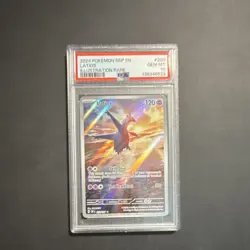 Pokemon Latios 203/191 Sv08: Surging Sparks Illustration Rare Holo PSA 10 120 HP - Image 1