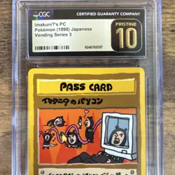 Pokemon ImakuniU's PC Vending Series 3 1998 Trainer Japanese CGC PRISTINE 10 - Image 2