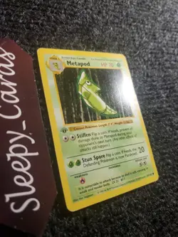 1999 POKEMON SET 1ST EDITION #54/102 METAPOD Shadowless PL - Image 3