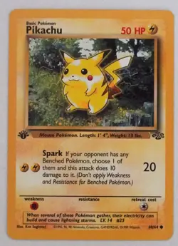 Pokemon TCG 1st Edition Pikachu 60/64 Jungle Regular - Image 1