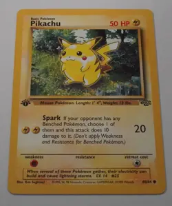 Pokemon TCG 1st Edition Pikachu 60/64 Jungle Regular - Image 2