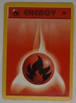 Fire Energy 098/102 Base Set 1st Edition (Shadowless) Regular Pokemon TCG - Image 1