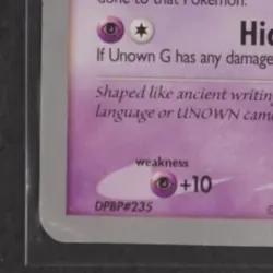 2009 POKEMON WORLD CHAMPIONSHIPS D&P GREAT ENCOUNTERS UNOWN #57/106 - Image 4