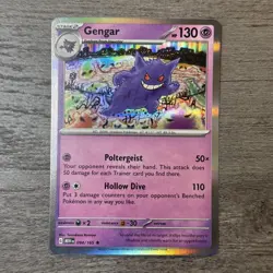 2023 Pokemon Mew EN Gengar Rare Holo 094/165 - Image 1