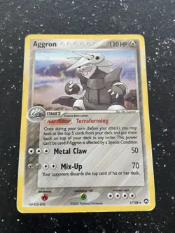 Pokemon TCG Aggron 1/108 Power Keepers Holo - Image 1
