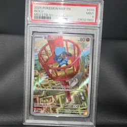2025 Pokemon MEP EN RIOLU MEG ETB-MEGA LUCARIO PSA MINT 9 #010 - Image 1