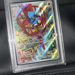 2025 Pokemon MEP EN RIOLU MEG ETB-MEGA LUCARIO PSA MINT 9 #010 - Image 4