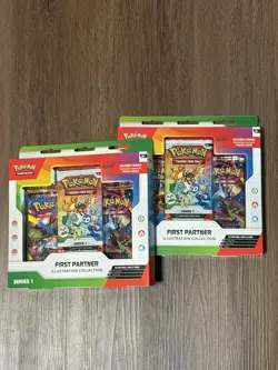 Pokemon First Partner Illustration Collection Box Series 1 Sealed New - Lot of 2 - Image 1
