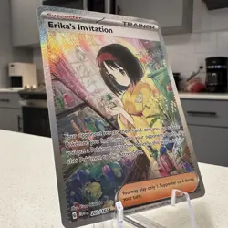 Pokemon Card TCG Scarlet & Violet Trainer Supporter Erika's Invitation 203/165 - Image 3