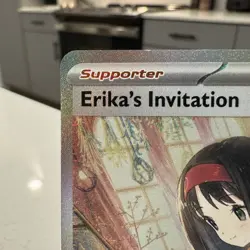 Pokemon Card TCG Scarlet & Violet Trainer Supporter Erika's Invitation 203/165 - Image 4