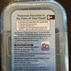 Pokemon TCG Sinnoh Stars Mini Tin 2 TCG Booster Packs Coin NEW Sealed - Image 5
