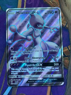 Pokemon TCG Mewtwo GX 72/73 Shining Legends Set Ultra Rare Full Art - Image 1