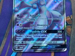 Pokemon TCG Mewtwo GX 72/73 Shining Legends Set Ultra Rare Full Art - Image 3