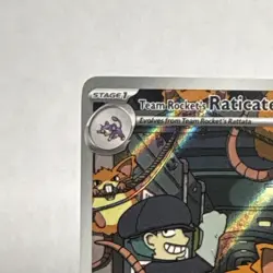 Pokemon Team Rocket's Raticate 202/182 Destined Rivals Illustration Rare Holo - Image 2