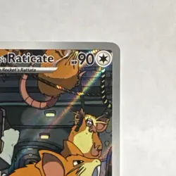 Pokemon Team Rocket's Raticate 202/182 Destined Rivals Illustration Rare Holo - Image 3