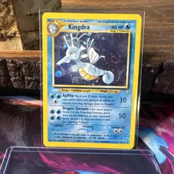 Kingdra 8/111 Holo Rare Pokemon TCG: Neo Genesis Unlimited Holo SWIRL - LP/MP - Image 1
