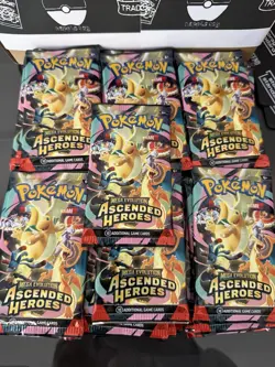 Lot of 50 Pokemon TCG Mega Evolution Ascended Heroes Booster Packs SEALED - Image 1