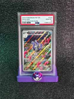 Wugtrio 224/091 Illustration Rare PSA 10 Illustration Rare 2024 Pokemon - Image 1