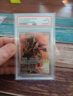 2025 Pokemon Destined Rivals Zamazenta Holo Illustration Rare 201/182 PSA 10 GEM - Image 1