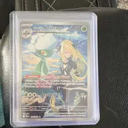 Pokemon Cynthia's Roserade 184/182 Stage 1 130 HP Cheer On Leaf Step Holo - Image 1