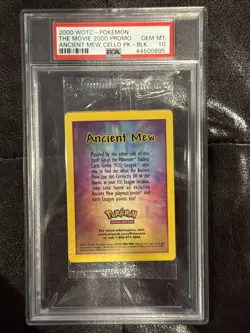 2000 WOTC Pokemon Ancient Mew - The Movie 2000 Promo Sealed Pack PSA 10 Rare!!! - Image 3
