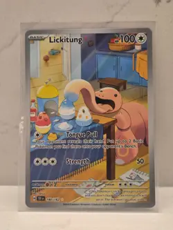 Pokemon TCG Lickitung 180/162 SV Temporal Forces Illustration Rare Near Mint - Image 1
