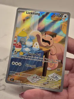 Pokemon TCG Lickitung 180/162 SV Temporal Forces Illustration Rare Near Mint - Image 3