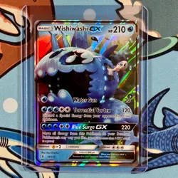 Wishiwashi GX 38/145 - Ultra Rare Pokemon Sun & Moon Guardians RIsings - ENG NM - Image 1