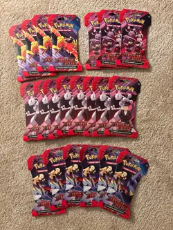 21 Pokemon Scarlet & Violet Destined Rivals Sleeved Booster packs (new) - Image 1