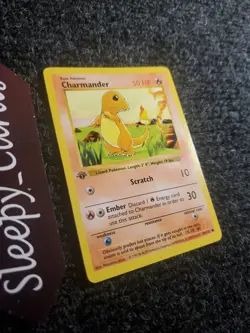 CHARMANDER 46/102 BASE SET 1ST EDITION SHADOWLESS NM POKEMON - Image 3