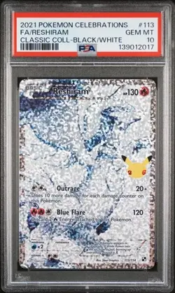 SEQUENTIAL PSA 10 RESHIRAM 113 & ZEKROM 114 CELEBRATIONS POKEMON GEM MINT - Image 2