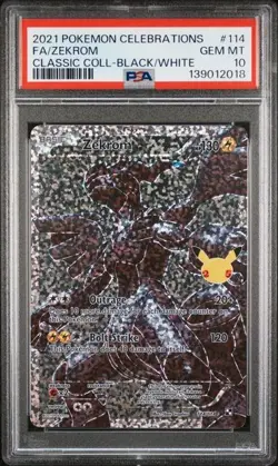 SEQUENTIAL PSA 10 RESHIRAM 113 & ZEKROM 114 CELEBRATIONS POKEMON GEM MINT - Image 4