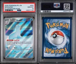 2025 POKEMON PFL EN-PHANTASMAL FLAMES ILLUSTRATION RARE #097 DEWGONG PSA 10 - Image 3