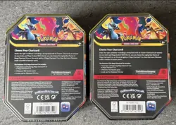Pokemon Mega Evolution Charizard EX X + Y Tins - New & Sealed (2x tins) - Image 2