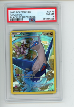 2015 Pokemon XY Latios XY79 Black Star Promo PSA 8 NM-MT - Image 1