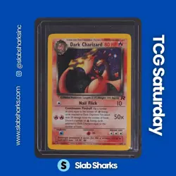 2000 POKEMON TEAM ROCKET #4/82 DARK CHARIZARD HOLO RARE - Image 1